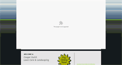 Desktop Screenshot of cougargulchlandscaping.com